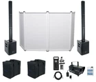 Rockville Dj Package W/ (2) Titan Portable Array Speakers+mic+led Fogger+facade New. Price: $869.80.