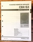Yamaha CBX-S3 Speaker Service Manual *original* Unspecified. Price: $9.97.