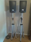 Anchor Explorer Pro Portable Powered Pa Speakers W/tripod Stands Wl Mic Used. Price: $599.00.