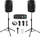 Proreck Mx 10'' Pa Speakers System 1600W Bluetooth With Powered Mixer Portable New. Price: $319.99.