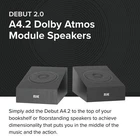 Elac DA42-BK 4" Atmos Speakers Blk. Open Box. Never Used. Price: $200.00.