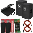 Electro-voice EKX-15-CVR Padded Speaker Covers (pair) + Case Cables New. Price: $280.40.