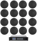 Rockville RCS90-6 70V 6-ZONE Commercial RECEIVE+(16) Black 5" Ceiling Speakers New. Price: $329.95.