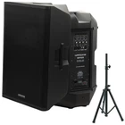 Warzone WPTS15 Speaker Bundle + Adjustable Pa Stand - 2 Items. Price: $349.99.