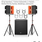 Nbvoice LAS-18PLUS 18IN Pa Speaker System Bluetooth Usb Line Array 1000W New. Price: $665.99.