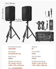 Vevor JMC210BT Pa Speaker System Bluetooth Wireless Remote 214W 6-CHANNEL Black New. Price: $288.29.
