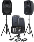 Gemini 600W Portable Pa System With Bluetooth, Stands, Dual 10" Speakers New. Price: $405.24.