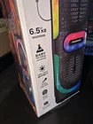 New Open Box Maxpower Karaoke Speaker 6.5 X2 Woofers W/ Led Effects & Microphone. Price: $110.00.