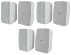 6) Rockville WET-40W 4" 70V Commercial Indoor/outdoor Wall Speakers White Swivel New. Price: $259.85.