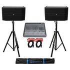 (2) Mackie DRM12A-P 12" 2000W Arrayable Dj Pa Loud Speakers+powered Mixer+stands New. Price: $2670.70.