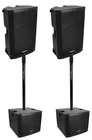(2) Mackie V4 Active Dj Pa Speakers W/BLUETOOTH+THUMP15S 15" Subs New. Price: $2599.96.