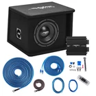 Skar Audio Single 8" 700W Sdr Series Bass Package Loaded Box - Amp Wire Kit New. Price: $309.99.