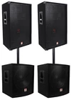 Rockville RSG15 3000W Passive Dj/pro Audio SPEAKER+(2) 15" Subwoofers Unspecified. Price: $684.70.