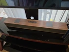 Hiwill Wooden 5.2.2CH Sound Bar, No Power Wire, Little Damage. Works Great. Used. Price: $39.55.