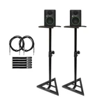 Mackie CR3.5 3.5" Powered Studio Monitor Speakers Pair Stands Package New. Price: $136.40.