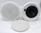 (pair Of 2) Qsc AC-C6T 6" Inch Two Way Ceiling Speakers White W/covers Used. Price: $99.95.