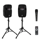 Proreck Dj Speaker 800W P.m.p.o 10 Inch Bluetooth Stereo System Set New. Price: $519.99.