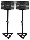 Pair Rockville KPS80 8" 3-WAY 800 Watt Karaoke/pro Speakers+adjustable Stands New. Price: $209.95.