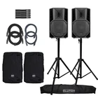 Rcf Art 710-A MK5 Active 2-WAY 10" Speaker 2-PACK With Stands & Covers New. Price: $1216.40.