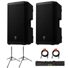 Electro-voice ZLX-12P-G2 12" Loudspeaker Pair W/ Stands, Case & 2X Cable Bundle New. Price: $1098.99.