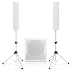 Sound Town Line Array Set, One 18" Sub, Column Speaker White (PS-18SWP6W2.1) New. Price: $971.54.