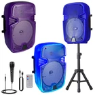 8" Bluetooth Speaker Qfx Usb/sd/fm/aux+mic & Stand LMS-801SM Rechargeable Party New. Price: $56.99.
