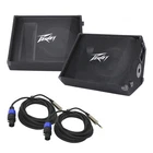 (2) Peavey Pv 12M Pro Passive 12" Stage Monitor Speaker & 1/4" Speakon Cables New. Price: $599.99.