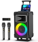 Jyx Karaoke Machine With 2 Wireless Mics, 10" Woofer 500W Peak Power Big Portabl. Price: $394.99.