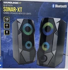 Soundlogic Bluetooth & Wired Sonar-xt Gaming Speakers W/ Led Lights Black New. Price: $35.00.