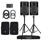 Rcf Art 735-A MK5 Active 2-WAY 15" Speaker 2-PACK With Stands & Covers New. Price: $2032.40.