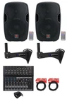 2) Rockville BPA10 10" Powered 400W Speakers W/bluetooth For Restaurant/bar/cafe New. Price: $470.70.
