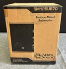 Atlas Sound SM12SUB70 Surface Mount Subwoofer New Sealed W/ Bracket (black). Price: $450.00.