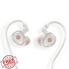 Surfans M10 Transparent Iem Headphones 1DD+1BA Neutral Hifi Studio Monitors New. Price: $199.99.