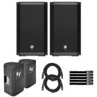 Electro-voice ZLX-12P-G2-US 12" Powered Speakers 2-PACK With Covers New. Price: $1173.40.