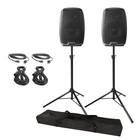 (2) Gemini AS-2115BT 15" Active Dj Pa Speakers + Stands Covers Cables New. Price: $491.40.