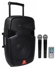 Rockville RAM15BT 15" Rechargeable Powered 800W Pa Dj Speaker, 2 Mics, Bluetooth Used. Price: $156.76.
