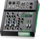 6-CHANNEL Audio Mixer, Bluetooth Studio Mixer/dj Controller With Digital Effects New. Price: $142.99.