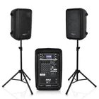 Pyle Pa & Dj Mixer Bundle (2) Bluetooth Speakers, 8-CHANNEL New. Price: $377.99.