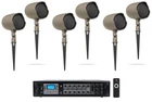 (6) Jbl GSF3-TN 3" Landscape Ground Stake/wall 70V Commercial Speakers+amp New. Price: $1209.80.