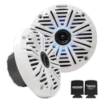 Kicker 6.5" Led Marine Speakers (1 Pair) White Salt Water Grills Oem New. Price: $169.96.