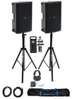 Dj Package W/ (2) Mackie THUMP215 15" Powered Speakers+stands+headphones+mic New. Price: $739.00.