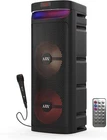 Portable Dual 10 Karaoke Party Speaker W/ Microphone - Bluetooth, Usb, Fm New. Price: $129.99.