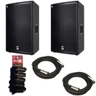 2X Yorkville EL15P Elite High Output Powered Speaker, 2500 Watts + Xlrs New. Price: $3798.00.
