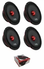 DS18 PRO-X6.4BMSL 1600 Watt 6.5" Slim Midrange Speakers Bullet Ohm Shallow New. Price: $198.03.
