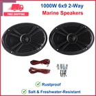 Rockville RMSTS69B 1000W 6X9 2-WAY Marine Speakers, Waterproof, Pei Dome Tweeter New. Price: $63.52.