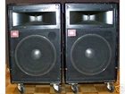 Jbl Pro Series Caberet Speakers 4691B Pair With Covers, 400WATTS, 8OHM, 109 Lbs.. Price: $600.00.