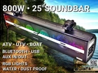 800W 25" Utv Speaker, Boat/atv/golf Cart, Waterproof Outdoor New. Price: $129.99.