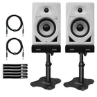 Pioneer Dj DM-50D-BT-W 5" White Bluetooth Studio Monitor Speakers Desk Stands New. Price: $327.40.