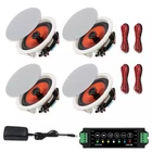 Herdio 4 Pack 6.5 Bluetooth Ceiling Wall Speakers 600W Flush Mount 2-WAY Home New. Price: $126.99.