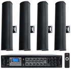 Rockville RCS350-6 70V Commercial Bluetooth Amplifier + (4) Line Array Speakers New. Price: $899.75.